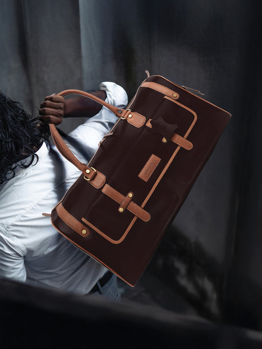 Premium Leather Duffle Bag for Men & Women
