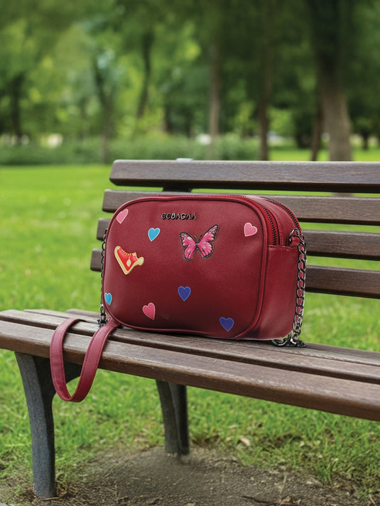 Vibrant Red Hobo Sling Bag - Make a Statement