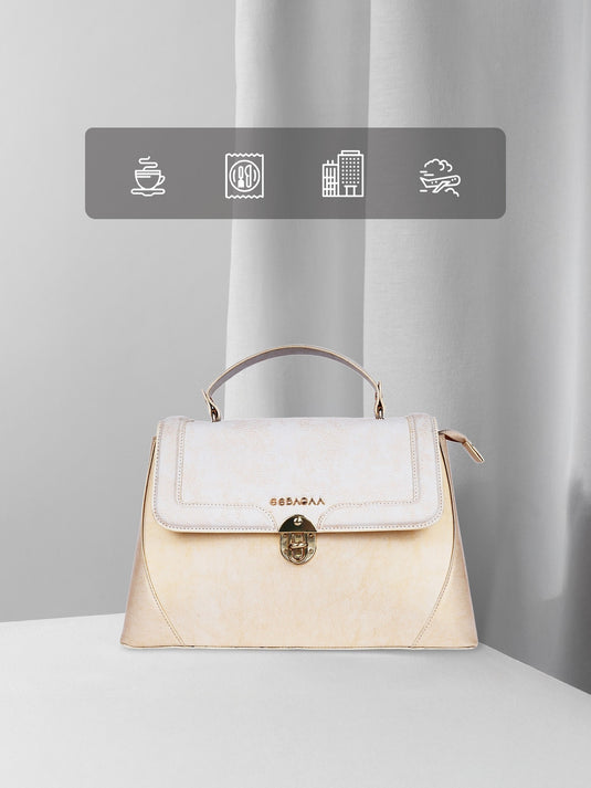 Elegant White Satchel Sling Bag - Fresh & Fashionable