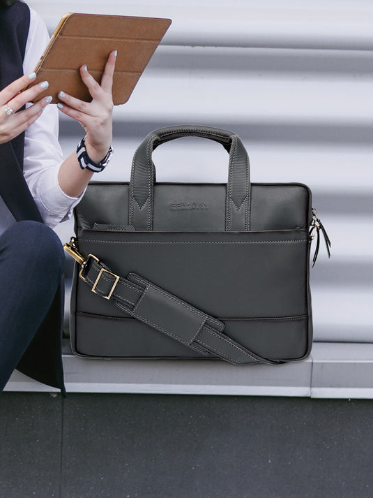 Modern Satchel Laptop Bag - Sleek & Professional Design