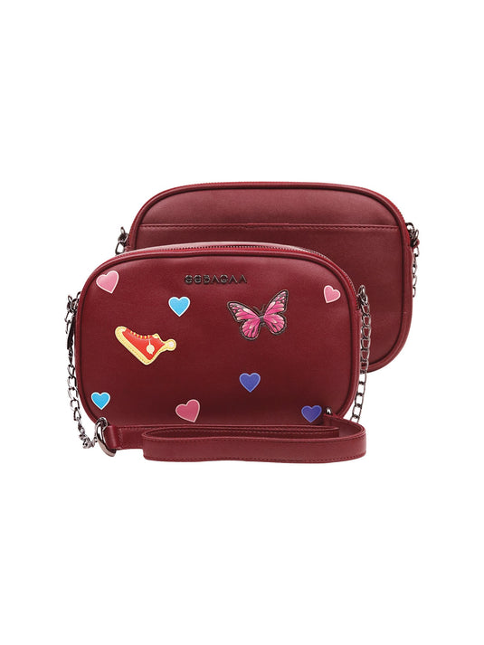 Vibrant Red Hobo Sling Bag - Make a Statement