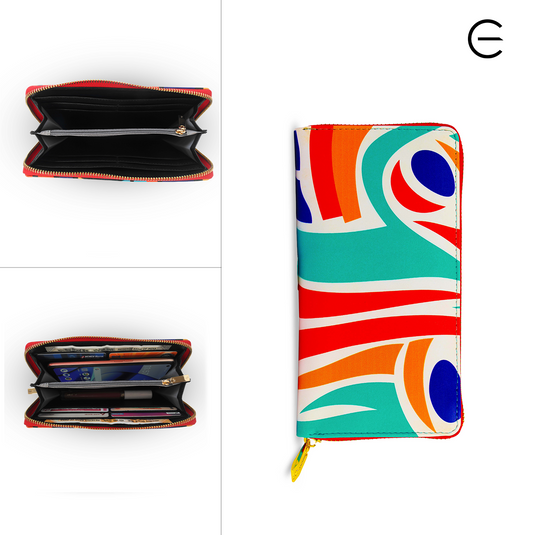 Zipper Wallet |Multicolor PU