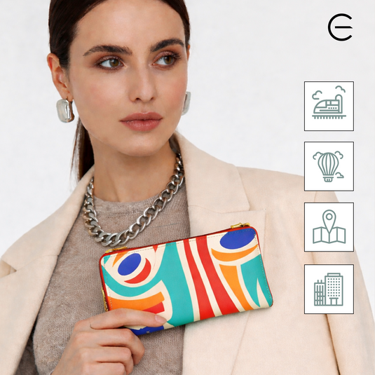 Zipper Wallet |Multicolor PU