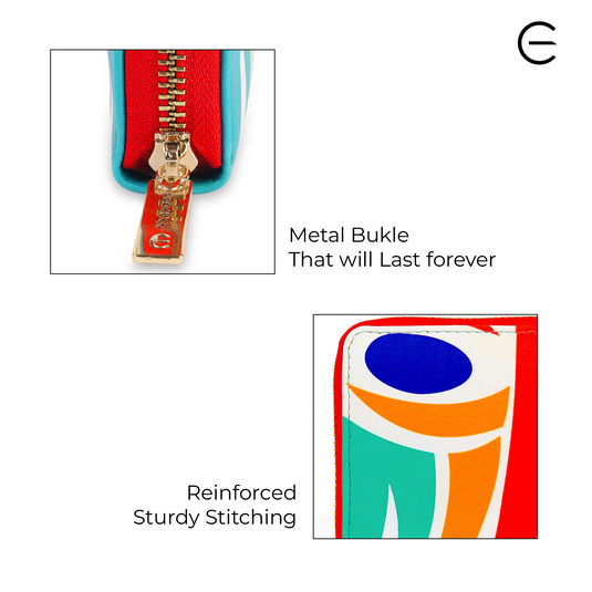 Zipper Wallet |Multicolor PU