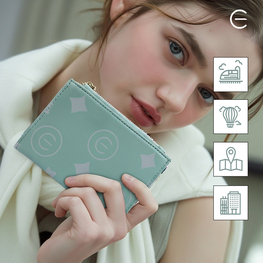 Fold Mini Wallet |Mint Green