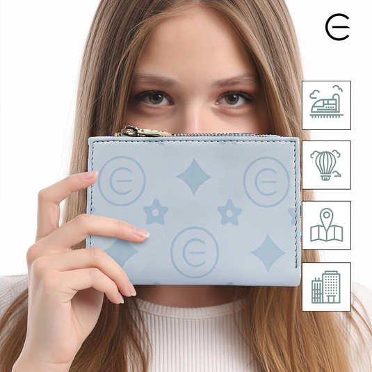 Fold Mini Wallet Sky Blue