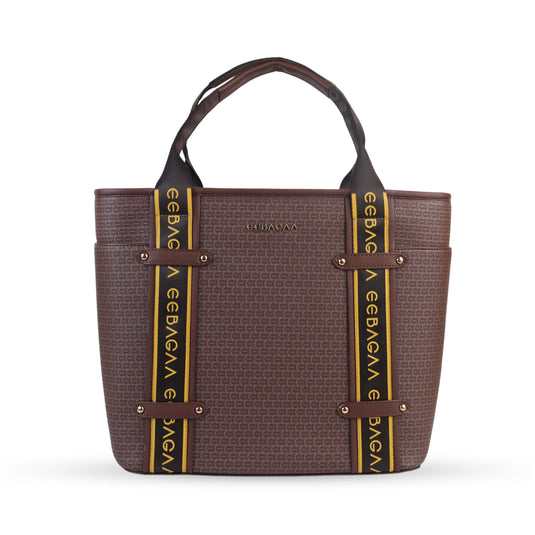 EEBAGAA LARGE BROWN TOTE BAG