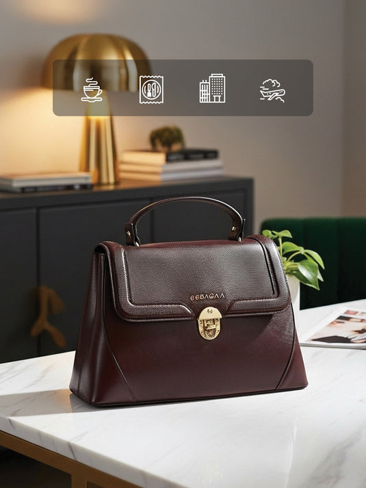 Luxurious Chocolate Brown Satchel Sling Bag - Fashion Meets Function