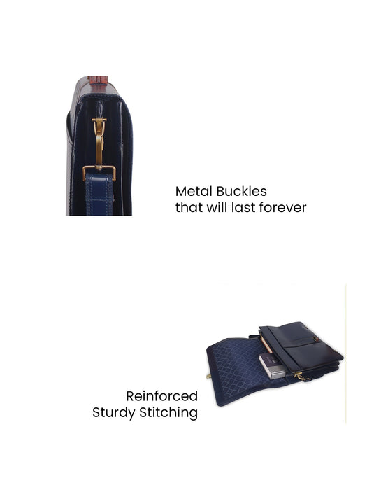 Leather Portfolio Bag for Men & Women