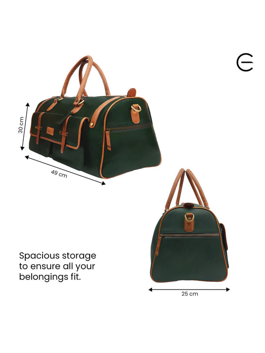 Sporty Green Duffle Bag - Perfect for Travel & Gym