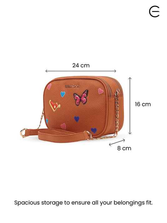 Classic Brown Hobo Sling Bag - Effortlessly Cool
