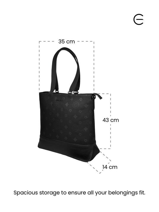 Black Tote Handbag - Versatile & Trendy