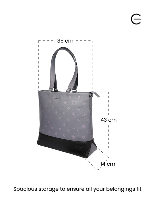 Modern Grey Tote Handbag - Perfect for Work or Play