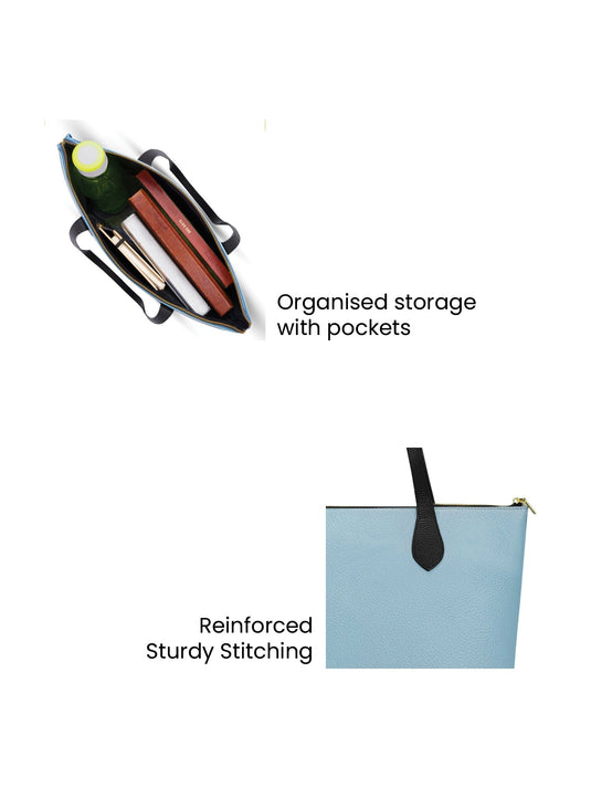 Sky Blue Tote Handbag - Brighten Your Look