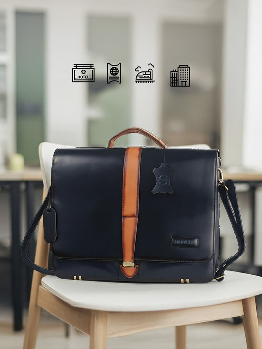 Timeless Black Portfolio Bag - Essential for Professionals