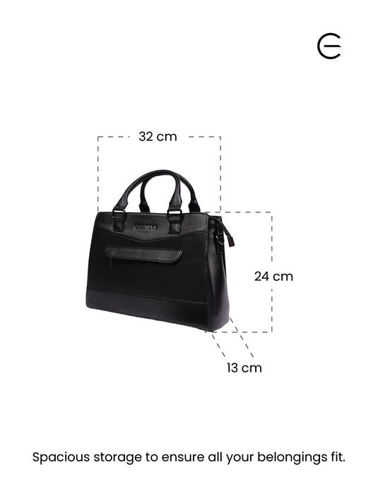 Black Satchel Handbag - Perfect for Every Occasion
