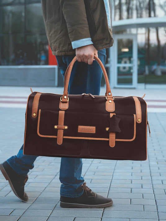 Premium Leather Duffle Bag for Men & Women