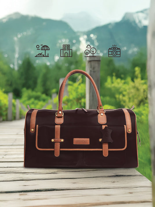 Premium Leather Duffle Bag for Men & Women