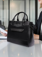 Black Satchel Handbag for Women