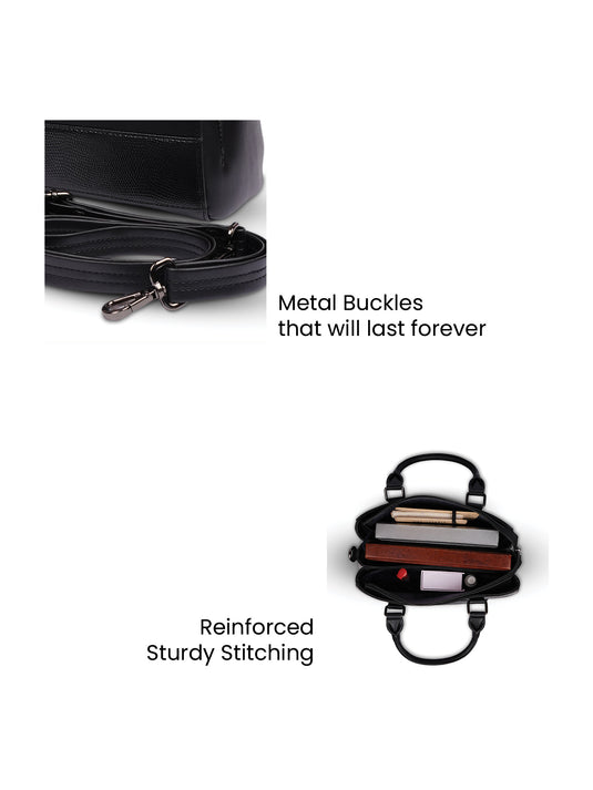 Black Satchel Handbag - Perfect for Every Occasion