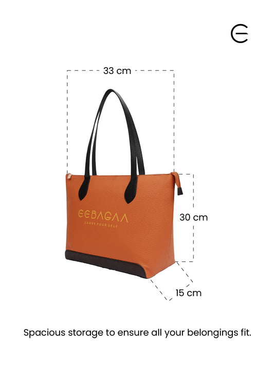 Classic Brown Tote Handbag - Everyday Essential