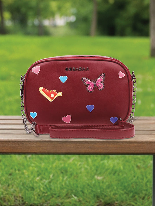 Vibrant Red Hobo Sling Bag - Make a Statement