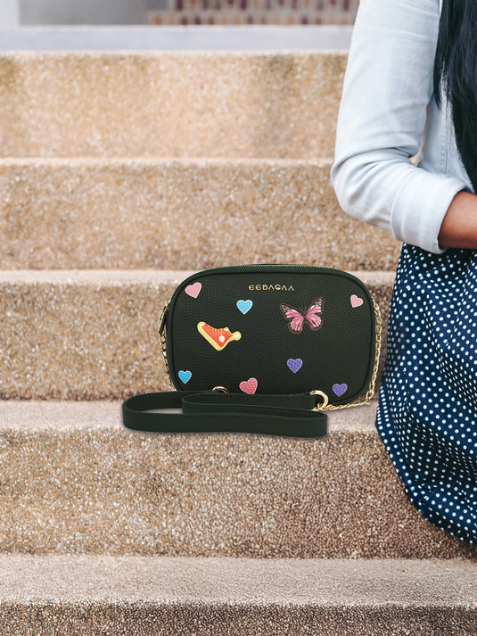 Trendy Green Hobo Sling Bag - Unique & Stylish