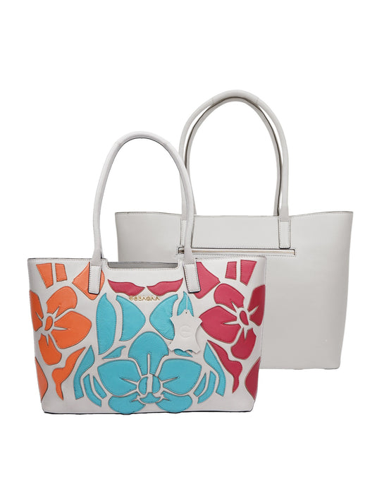 Colorful Red & Blue Orange Tote Handbag - Perfect for Any Adventure