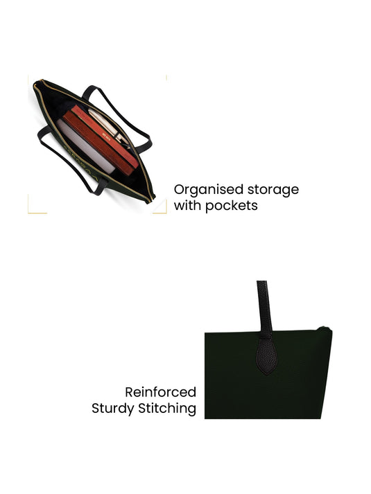 Vibrant Green Tote Handbag - Eco-Friendly Fashion