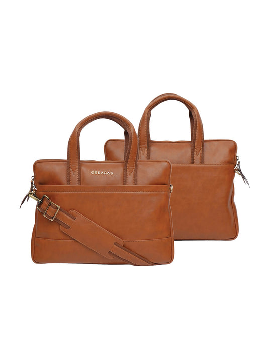 Classic Brown Laptop Bag - Timeless Elegance for Everyday Use