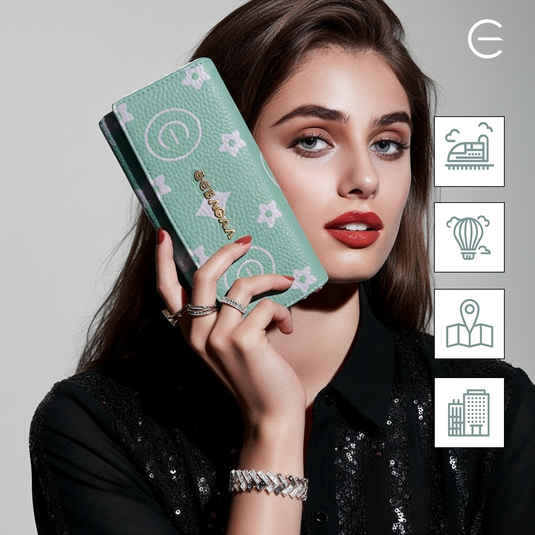 Harmonium Wallet | Mint Green