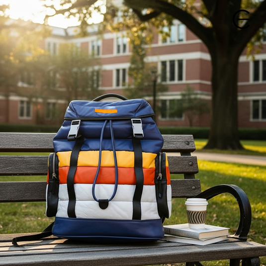 Multicolor PU Backpack with 23L Storage for Daily Use