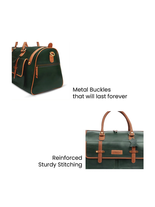 Sporty Green Duffle Bag - Perfect for Travel & Gym