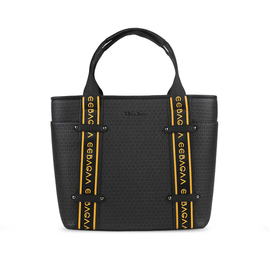 EEBAGAA Women’s Black Large Tote Handbag – Modern, Spacious & Versatile