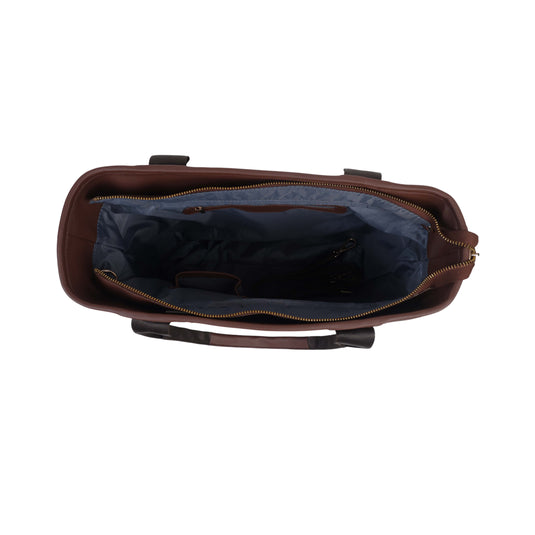 EEBAGAA LARGE BROWN TOTE BAG