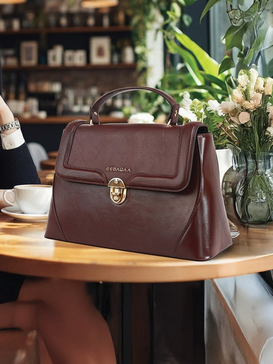 Luxurious Chocolate Brown Satchel Sling Bag - Fashion Meets Function