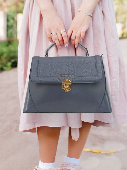 Modern Grey Satchel Sling Bag - Ideal for Daily Use