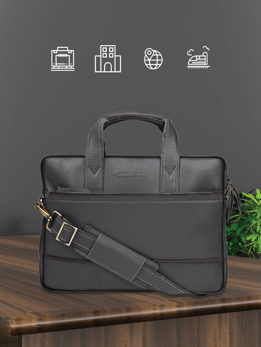 Modern Satchel Laptop Bag - Sleek & Professional Design