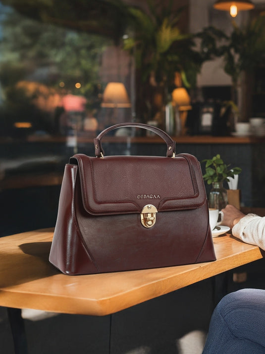 Luxurious Chocolate Brown Satchel Sling Bag - Fashion Meets Function