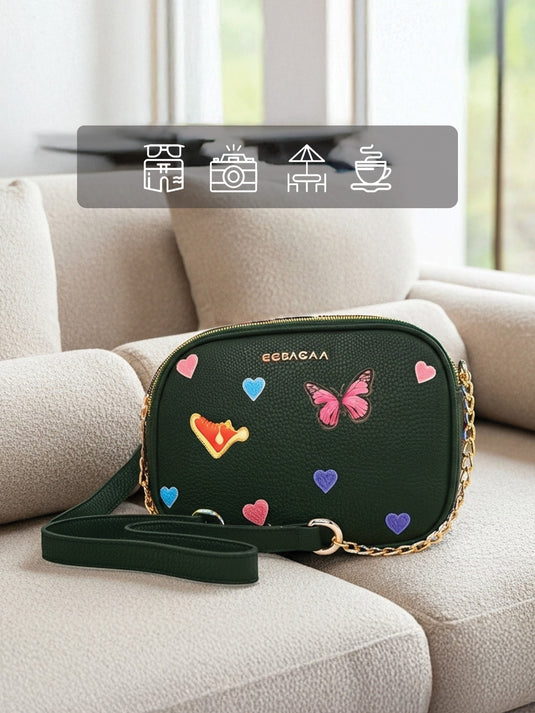 Trendy Green Hobo Sling Bag - Unique & Stylish