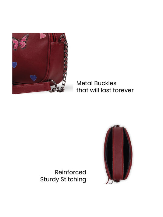 Vibrant Red Hobo Sling Bag - Make a Statement